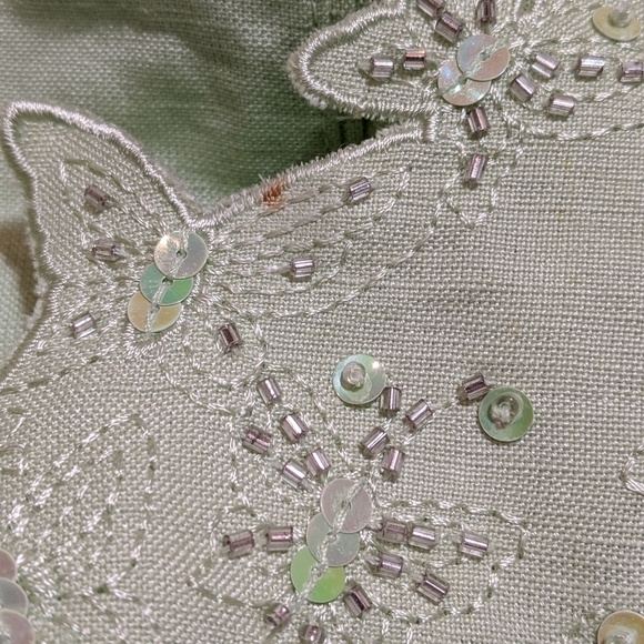 Plaza South Petite Lined Top - Linen Size 8P - Picture 7 of 9